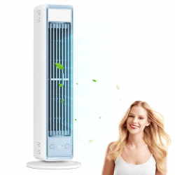 BreezaMax Air Kühlkönig, Airzuma Portable, Polar Breeze–BreezaMax Mini Cooling Ace, Leise & Energieeffizient, 3 Geschwindigkeiten, Bladeless Design, Perfekt für Büro, Schlafzimmer & Zuhause (Weiß) Angebot bei HelloDeals