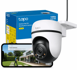 Tapo TP-Link C500 WLAN Überwachungskamera Außen, 360° Sichtbereich, 1080p Auflösung, Bewegungserkennung, Nachtsicht bis zu 30 m, Zwei-Wege-Audio, Kompatibel mit Alexa & Google 1er-Set 2MP Angebot bei HelloDeals