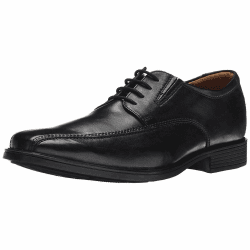 Clarks Herren Tilden Cap Derbys 46 EU Black Leather Angebot bei HelloDeals