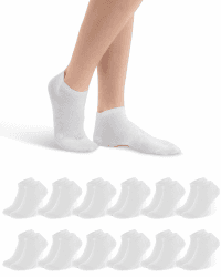 Libella Sneaker Socken Damen 35-38 39-42 12Paar Baumwolle Kurze Socken Herren 43-46 Unisex Söckchen Sportsocken Sneakersocken Damensocken Halbsocken 43-46 12 Paar-Weiß Angebot bei HelloDeals