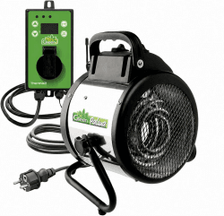 BioGreen Elektro-Gewächshausheizung Palma mit digitalem Thermostat | IPX4 spritzwassergeschützt, energiesparend | 163 m³/h Luftumwälzung | 2000 Watt Angebot bei HelloDeals