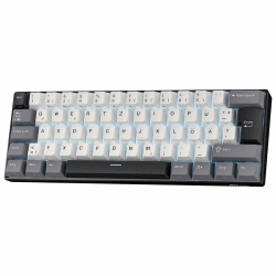 RK ROYAL KLUDGE RK61-DE kabellose mechanische Gaming Tastatur, 60% Tastatur mit Dreifachmodus BT5.0/2,4 GHz/USB-C, PBT Tastenkappen, Pro Software, Hot-Swap-fähig, Deutsches QWERTZ Ritter Schwarz Angebot bei HelloDeals