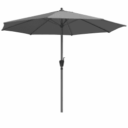 RANSENERS Kippbarer Sonnenschirm 300 cm, Beidseitig um 30° Knickbar, 8 Streben, Verdickter Gewebe, UV50+, für Garten, Balkon, Terrasse, im Freien Dunkelgrau Angebot bei HelloDeals