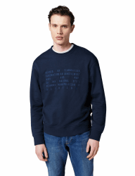G-Star Herren Text Graphic R Sw Sweater S Blau (Salute D27094-e209-c742) Angebot bei HelloDeals