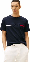 Tommy Hilfiger Herren T-Shirt Kurzarm Rundhalsausschnitt XXL Blue (Desert Sky) Angebot bei HelloDeals