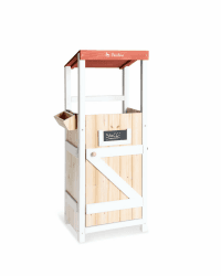 PINOLINO Hobby Horsing Stall Stalli für 2 Steckenpferde I Pferdestall aus Holz mit Futtertrog & Maltafel I Aufbewahrung & Spielstation für Kinderzimmer I Ab 3 Jahren I 37 x 26 x 97 cm Angebot bei HelloDeals