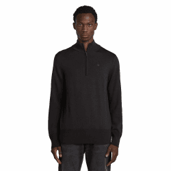 G-Star Herren Premium Core Half Zip Knit Sweater S Schwarz (Dk Black D27710-b692-6484) Angebot bei HelloDeals