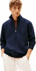 Tommy Hilfiger Herren Essential Fleece Stand Collar Mw0mw41759 Sweatshirt mit durchgehendem Reißverschluss (1er Pack) S Blue (Desert Sky) Angebot bei HelloDeals