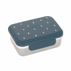 LÄSSIG Kinder Brotdose Edelstahl Lunchbox Frühstücksbox Nachhaltig Kindergarten Schule/ Happy Prints midnight blue | Für Kindergarten und Schule, mit herausnehmbarer Trennung, robust, bruchfest, spülmaschinengeeignet Angebot bei HelloDeals