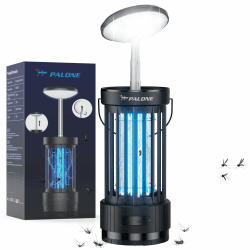 PALONE Elektrischer Insektenvernichter Ausziehbare 4000mAh 4500V, Höhenverstellbar USB C UV Mückenlampe mit LED Licht, Garten & Outdoor-Aktivitäten, Sofortige Bekämpfung von Fliegen und Mücken Angebot bei HelloDeals