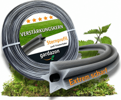Trimmerfaden mit Verstärkung - 2mm x 50m Vorsicht - extrem scharf - (Sternprofil) Freischneider Faden Universell - Mähfaden für Motorsense - Ersatzfaden für Rasentrimmer - Nylonfaden 2,0 mm 50m Angebot bei HelloDeals