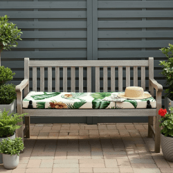 8cm Dick Outdoor Bankauflage: 107x46x8cm Wasserdicht Gartenbank Auflage Bankkissen Sitzauflagen Gartenmöbel mit Anti Rutsch Design für Dekorationsliebhaber (Hawaii, 150x46x8cm) Hawaii 150x46x8cm Angebot bei HelloDeals