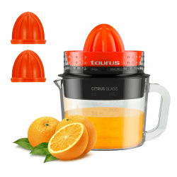 Taurus Citrus Glass Zitruspresse (Rotation doppelten Sinn, insgesamt 1 L) 30W|Glas Angebot bei HelloDeals