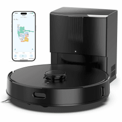 E10+ Saugroboter mit Wischfunktion für Tierhaare Teppich mit 8000Pa | BOTLUXE Staubsauger Roboter mit Absaugstation 3.5L, Saug und Wischroboter LiDAR Navigation, APP Steuerung Angebot bei HelloDeals