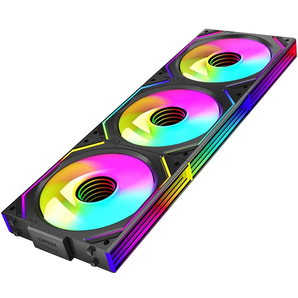 TZMRIT Interstellar-V2 Infinity Mirror ARGB PWM Lüfter 120mm Schwarz, RGB Lüfter 120 mm (Black, Reverse-3PCS) Black Reverse-3PCS Angebot bei HelloDeals