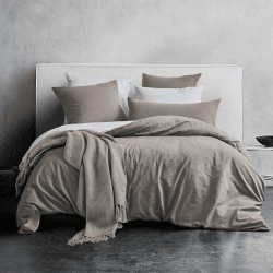 SOULFUL Bettwäsche 155x220 Baumwolle 2 Teilig, Bettwäsche-Sets Kaffee Dunkel mit Reißverschluss, Ähnliche Textur wie Stone Washed Leinen, Enthält 1 Bettbezug 155x220 und 1 Kissenbezug 80x80 Kaffee Dunkel 2tlg. 155*220cm | 1x 80*80cm Angebot bei HelloDeals
