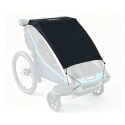 Wildkids Sonnenschutz für Fahrradanhänger, UPF50+ Sonnenschutz Zubehör, mit Kordelzug verstellbar, kompatibel mit Thule, Kesser, Hauck und weiteren Marken Doppelsitz 70 × 75 cm Angebot bei HelloDeals
