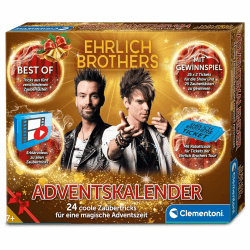 Ehrlich Brothers Adventskalender - Weihnachtskalender der Magie mit 24 Zaubertricks für Kinder ab 7 Jahren von Clementoni 59407 Angebot bei HelloDeals
