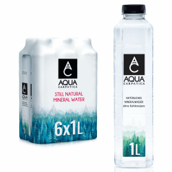 AQUA CARPATICA natürliches Mineralwasser, 6 x 1 Liter, Mit Natürlichen Elektrolyten, 100% Recycelbar, BPA Frei, Perfekt für die Zubereitung von Babynahrung 1 l (6er Pack) Angebot bei HelloDeals