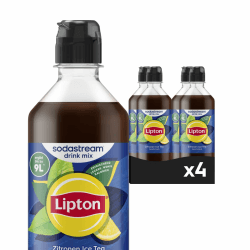 Sodastream drink mix Lipton Zitronen Ice Tea, 4er Pack (4 x 440 ml) drink mix Sirup (mit Dosierkappe) 4er Pack (4 x 440ml) Angebot bei HelloDeals
