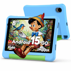ALLDOCUBE KIDO 8 Zoll Kinder Tablet, Android 15 Go, 32GB ROM, 5000mAh, Blau | 3GB RAM, zwei Lautsprecher, WLAN 5, Bluetooth 5, 5000mAh Akku, 3,5mm Kopfhöreranschluss, iwawa Kindermodus Angebot bei HelloDeals