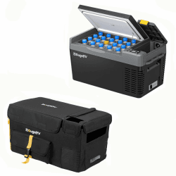 BougeRV CRPRO 20L Kompressor-Kühlbox (Schwarz) mit Aufbewahrungstasche für CRPRO20 Kühlbox 20 L Schwarz Angebot bei HelloDeals