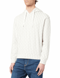 Armani Exchange Herren Essential, All Over Logo Hooded Sweatshirt (1er Pack) L Off White/ Ash Allover Angebot bei HelloDeals