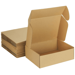HORLIMER 20 Stück Versandkarton Klein Karton Box, 30,5x22,9x10,2 cm Verpackungskartons aus Wellpappe für Warensendung, Geschenkbox, Faltkarton, Postkarton(Braun) 305x229x102mm Braun Angebot bei HelloDeals