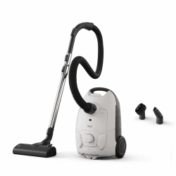 AEG CLEAN 5000 Staubsauger mit Beutel, Hohe Saugleistung, 37 % Recyclingkunststoff, AllFloor Bodendüse mit Klicksystem, 2in1 Multifunktionsdüse, 8,5m Aktionsradius, Waschbarer Hygiene-Filter, AB51C1SW Angebot bei HelloDeals