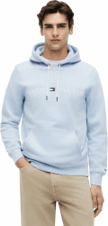 Tommy Hilfiger Herren Hoodie Tommy Logo mit Kapuze XXL Blue (Breezy Blue) Angebot bei HelloDeals