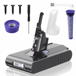 Verbesserter V8 8.0Ah / 8000mAh SV10 Akku | Kompatibel mit V8 Absolute Animal Fluffy Motörhead Exclusive Total Clean 215681 Staubsauger Gray p Angebot bei HelloDeals