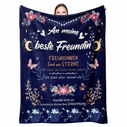 Beste Freundin Geschenke, Flauschig Decke Geschenke für Freundin, Geschenke für Freundin Decke,Geschenk für Beste Freundin,Freundin Geschenk,Flauschig Flanell Decke für Beste Freundin130x150cm Angebot bei HelloDeals
