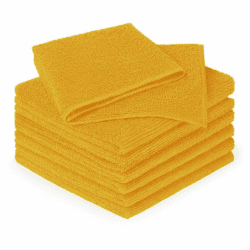 Blumtal 6er Set Mikrofasertücher 30x40 cm Lappen - Geschirrtücher Spicy Mustard - Microfasertücher Putzlappen Waschbar bei 60°C - Reinigungstücher Fensterputztücher - Premium Putztücher Allzwecktücher 6er Set Spicy Mustard Angebot bei HelloDeals