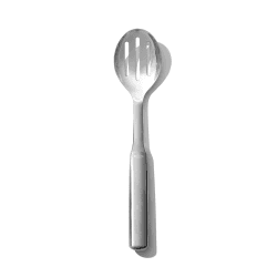 OXO Steel Schaumlöffel zum Servieren aus Edelstahl | Zum Rühren, Abseihen, Schöpfen und Servieren, Geschickt positionierte Schlitze ermöglichen das Ablaufen von Flüssigkeit Schlitzlöffel Edelstahl Angebot bei HelloDeals