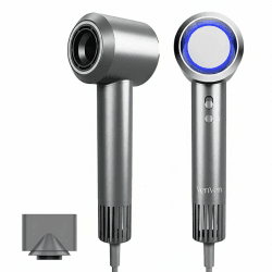 2026 Ionen Föhn & Professioneller Haartrockner, 2 Min. Schnelltrocknen | 110.000 RPM Bürstenloser Motor, 300 Mio. Ionen, Intelligente Temperaturkontrolle, Magnetdüse, Superleicht, 1600W（Edelgrau） Angebot bei HelloDeals