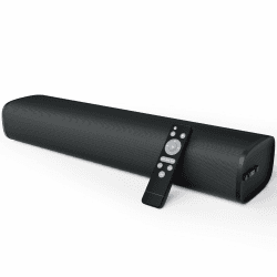 Soundbar für Fernseher, 56-W-Lautsprecher mit Bluetooth 5.3/ARC/optischem Anschluss/AUX-Eingängen – Wandmontierbares Heimkino-Surround-Sound-System, kleine Soundbar für Fernseher/PC/Gaming Schwarz Angebot bei HelloDeals