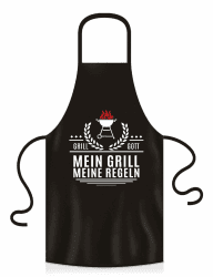 YORA Grillschürze für Männer Vatertagsgeschenk - Kochschürze lustig [inkl. Urkunde] - lustige Geschenke zum Vatertag - Geschenkideen Opa & Papa - Lustig Mein Grill, meine Regeln Angebot bei HelloDeals