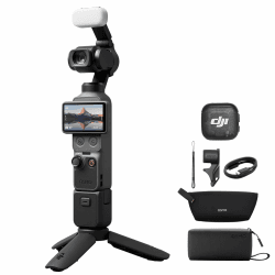 DJI Osmo Pocket 4 Kreativ Combo, Pocket Gimbal Vlog Kamera, 1″ CMOS, 4K/240fps, 3-Achsen-Stabilisierung, 107 GB integrierter Speicher, Mic 3 Sender, Fülllicht Creator Combo Angebot bei HelloDeals