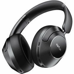 EarFun Wave Pro Over Ear Kopfhörer Kabellos Bluetooth, Hybrid Aktive Noise Cancelling, Hi-Res Audio, LDAC, 80 Std Akku, Bequemer Halt, 5 Mikrofone Kristallklare Anrufe, Bluetooth Multipoint, EQ in App | LDAC Hi-Res Sound, 5 Mics AI Clear Call, 80H Playtim Angebot bei HelloDeals