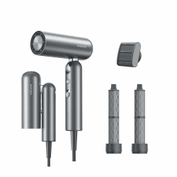 DREAME Pocket Neo Hochgeschwindigkeits-Haartrockner, 3 klappbare Formen Reiseföhn, 300 g, 110.000 U/min Motor, 300 Millionen negative Ionen/cm³, konstant 57 °C, 40s NTC-Trocknung, 2026 Neue Pocket Neo Grau Angebot bei HelloDeals