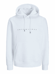 JACK & JONES Herren Hoodie Kapuzenpullover JJESTAR JJ Sweat Hood - Relaxed Fit L Weiß Angebot bei HelloDeals