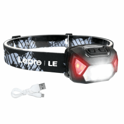 Lepro Stirnlampe LED Wiederaufladbar, USB C Kopflampe mit 6 Modi & Rotlicht | 2000 Lux Superhell Kopflampe Stirnlampe, 6 Modi & Rotlicht, IPX4 Wasserdicht Stirnleuchte, Ideal für Camping&Joggen, Schwarz Schwarz 1 Angebot bei HelloDeals