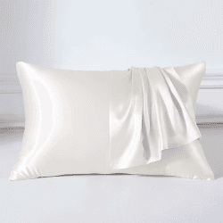 THXSILK 22 Momme Seide Kissenbezug - 100% Seide Kopfkissenbezug Sofakissenbezug - Anti milben Reißverschluss Seidenkissenbezug - Weiß 50 x 75 cm 50x75cm Weiß Angebot bei HelloDeals