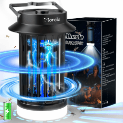 Insektenvernichter Elektrischer mit LED-Leuchte | UV DC Elektrischer Mückenlampe Tragbarkeit USB Insektenvernichter, Ideal für Indoor, Innenhof, Camping, Bergsteigen, Schwarz Angebot bei HelloDeals