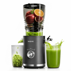 YASHE Entsafter, 300W Slow Juicer mit 148 mm Extra Großem Einfüllschacht für ganze Früchte & Gemüse, Saftpresse mit Hoher Saftausbeute, BPA-frei,Leicht zu reinigen, Ideal für Nussmilch & Saft Angebot bei HelloDeals