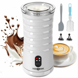 PARIS RHÔNE Milchaufschäumer Elektrischer, 4-in-1-Milchaufschäumer, Geeignet für Heißen und Kalten Milchschaum, Warme Milch, 240 ml Milchaufschäumer Induktion, Weiß Angebot bei HelloDeals