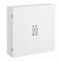 VASAGLE Badezimmerschrank, Badschrank, wandmontiert, 18 x 60 x 60 cm, Wandschrank mit verstellbaren Ablagen, wolkenweiß BBC320W01 | Badschrank, Wandschrank mit verstellbaren Ablagen, wolkenweiß BBC320W01 Wolkenweiß 18T x 60B cm Angebot bei HelloDeals