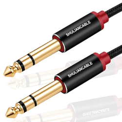SHULIANCABLE 6,35mm Gitarre Audio Kabel, Klinke Audio Kabel(10M) | Nylon Geflochten 6.35mm Klinke Audio Kabel für E-Gitarre, Elektronisches Klavier, Bassverstärker, Tasteninstrumen etc Angebot bei HelloDeals