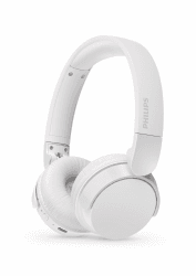 Philips TAH4209WH Leichter ohraufliegender kabelloser Bluetooth-Kopfhörer mit passiver Geräuschisolierung – 55 Stunden Spielzeit, deutliche Anrufe, dynamischer Bass, 2 Stunden USB-C-Laden – Weiß Angebot bei HelloDeals