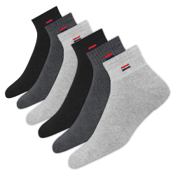 NAVYSPORT 6 Paar Sneaker Socken Herren Damen Sportsocken Kurze Baumwoll Socken Quarter Socken 47-49 Mehrfarbig (6 Paare) Angebot bei HelloDeals